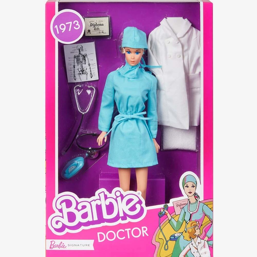 Barbie Doctor 1973 Reproduction GTJ94 Black Label NRFB Mattel Creations